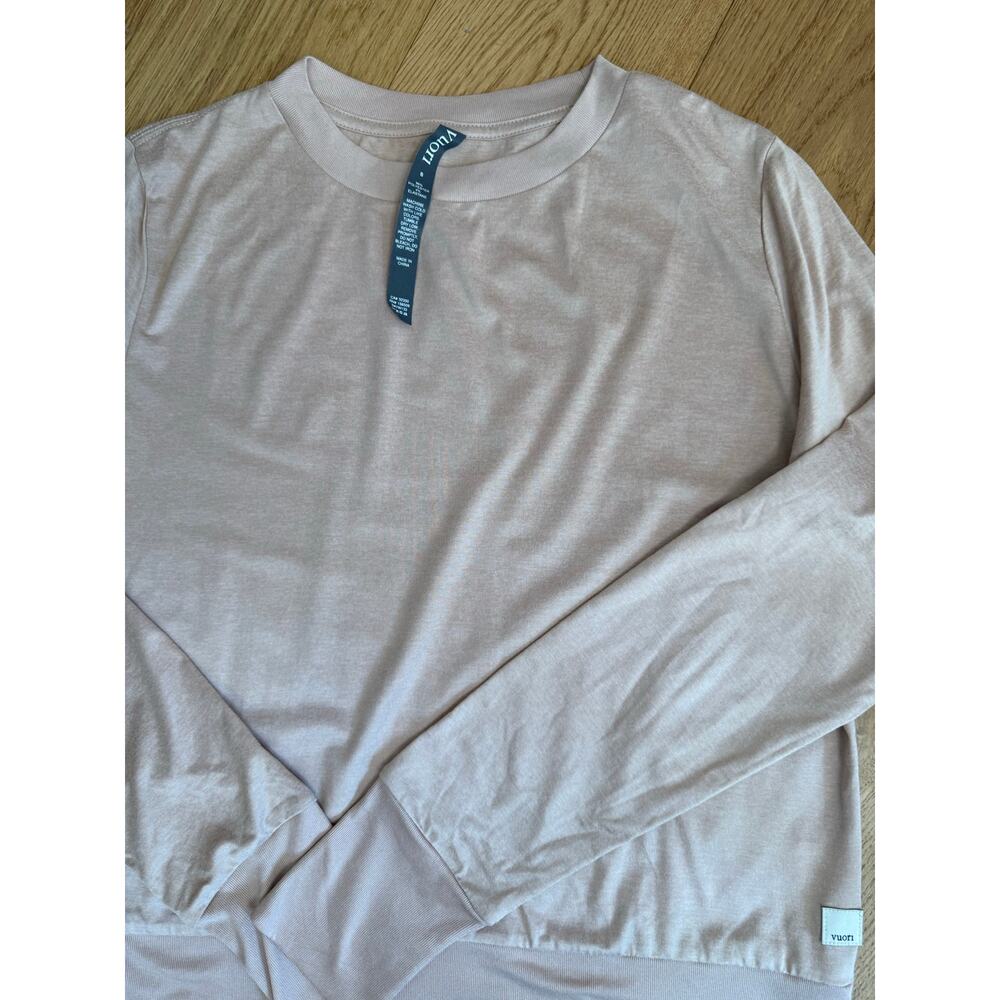 Vuori Women’s Daydream Crew Small Rosewater Heather Long Sleeve NWOT - Picture 4 of 10